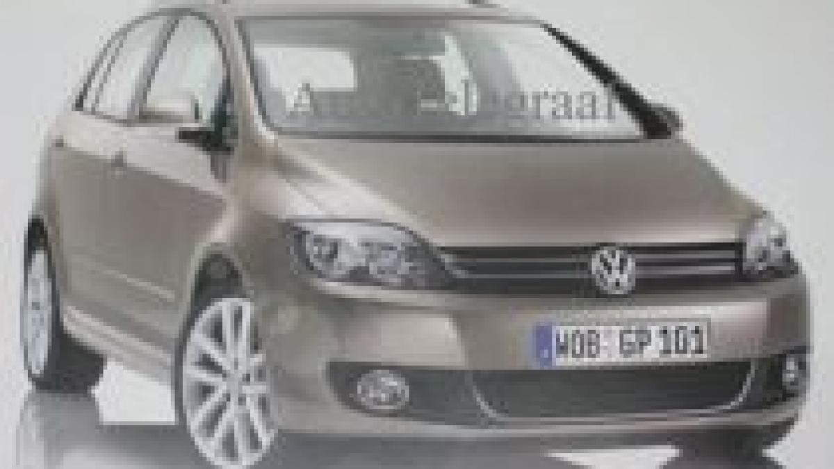 Volkswagen Golf Plus, în imagini, înaintea debutului oficial de la Bologna