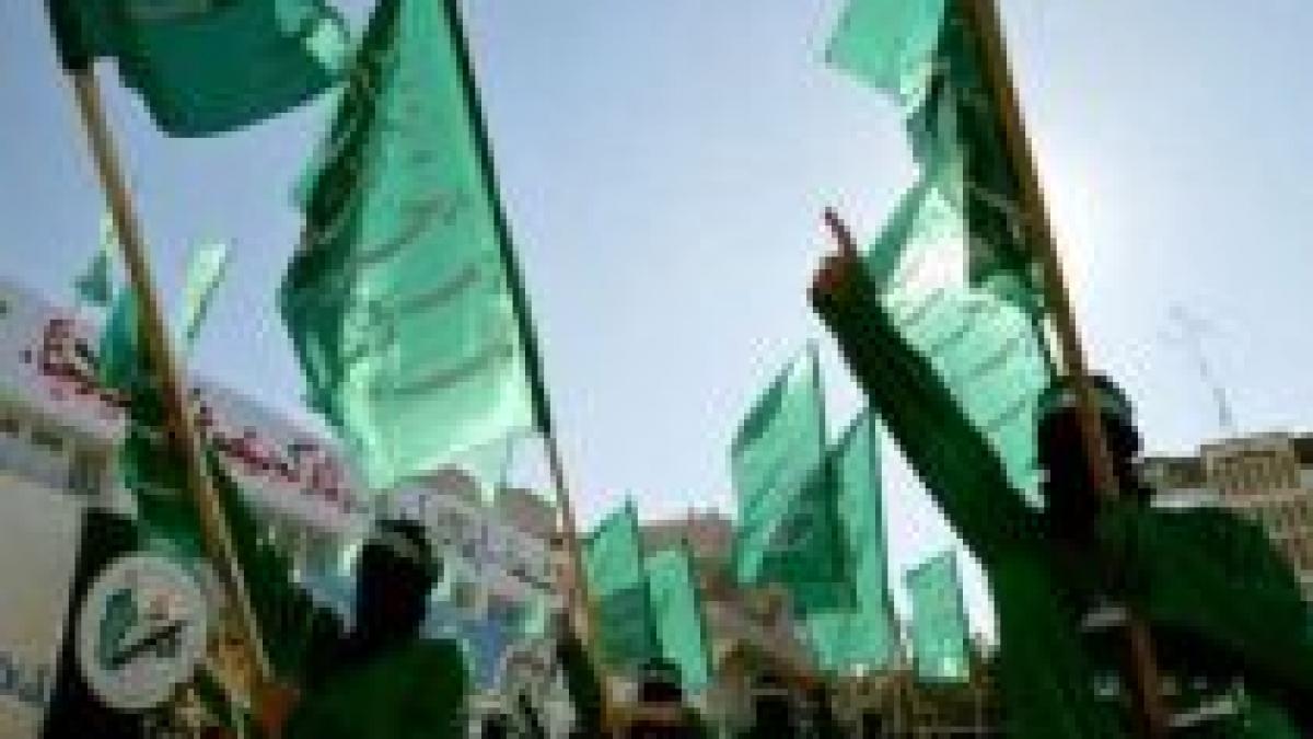 Miting de susţinere a grupării Hamas, organizat în Gaza