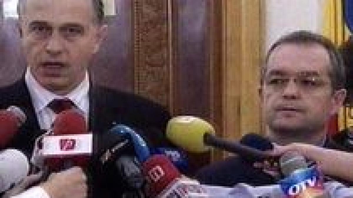 Boc şi Geoană merg mai departe: Vom avea Guvern pe 22 decembrie