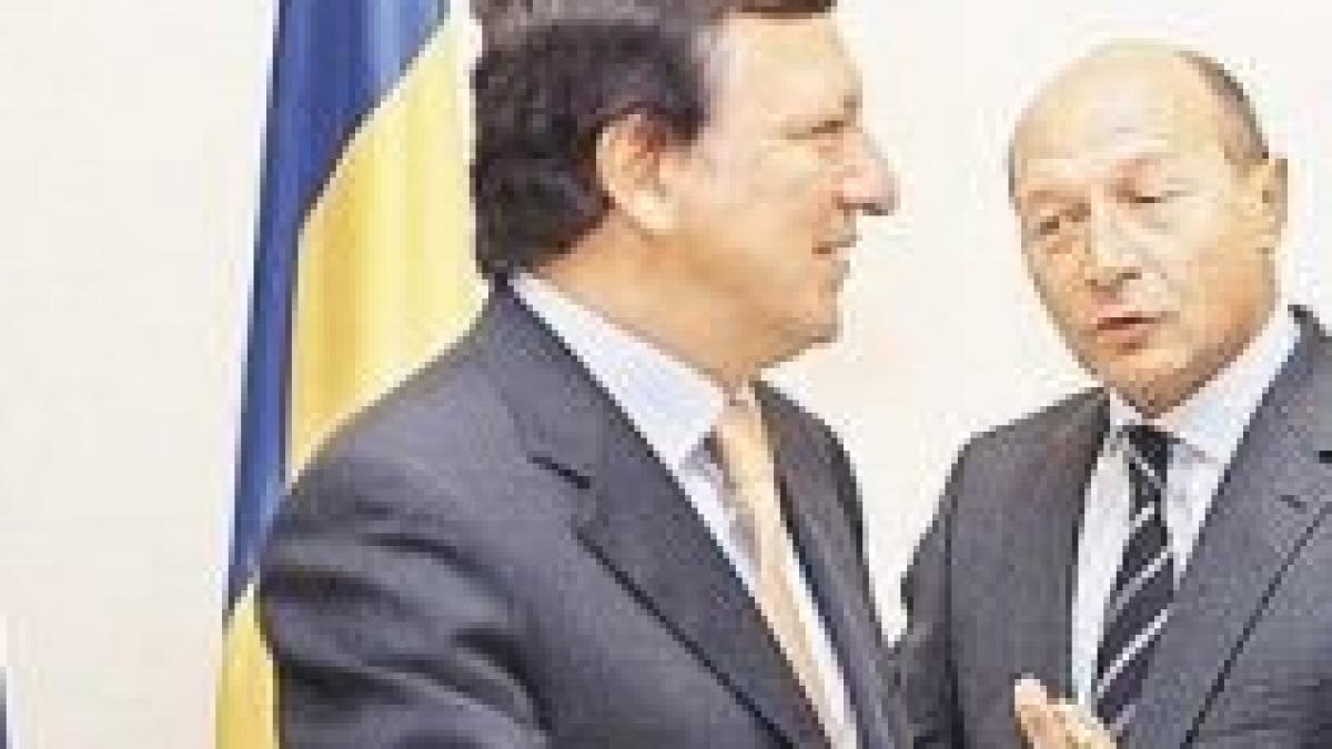 Băsescu şi Boc se întâlnesc luni cu preşedintele Comisiei Europene, José Manuel Barroso