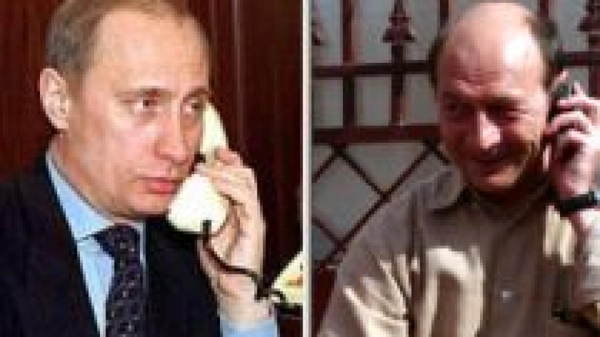 Putin şi Băsescu, al doilea telefon pe tema crizei gazelor. Premierul rus l-a sunat pe preşedintele român