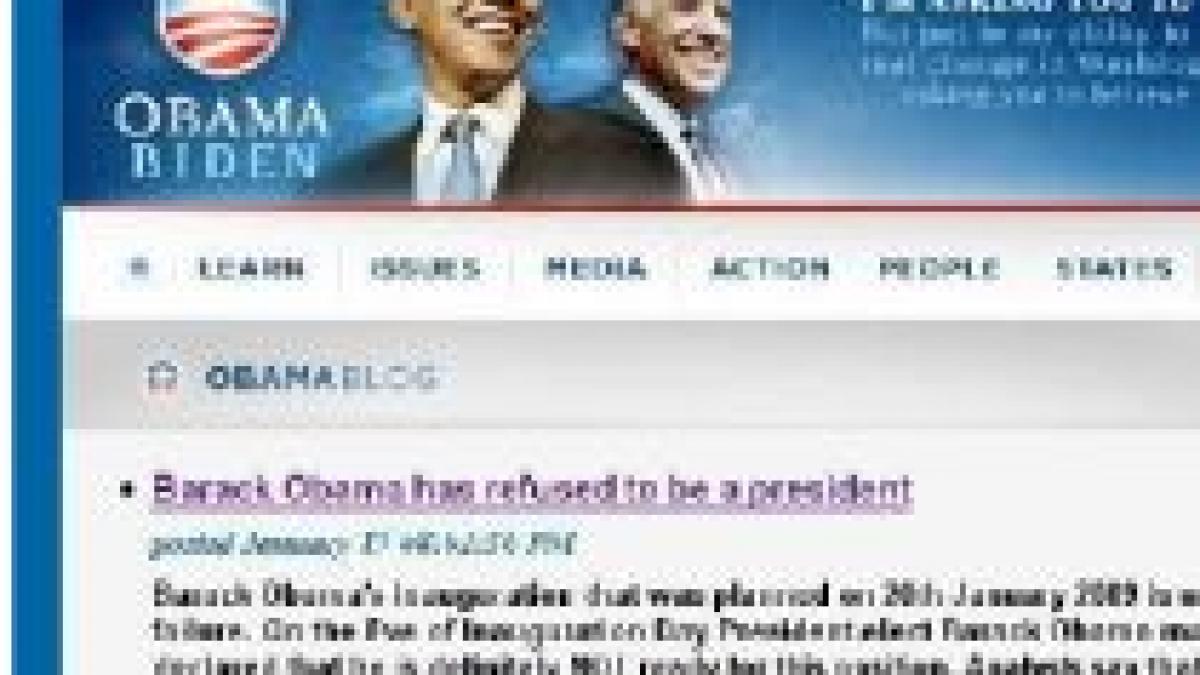 Hackerii profită de învestirea lui Barack Obama şi lansează noi viruşi 