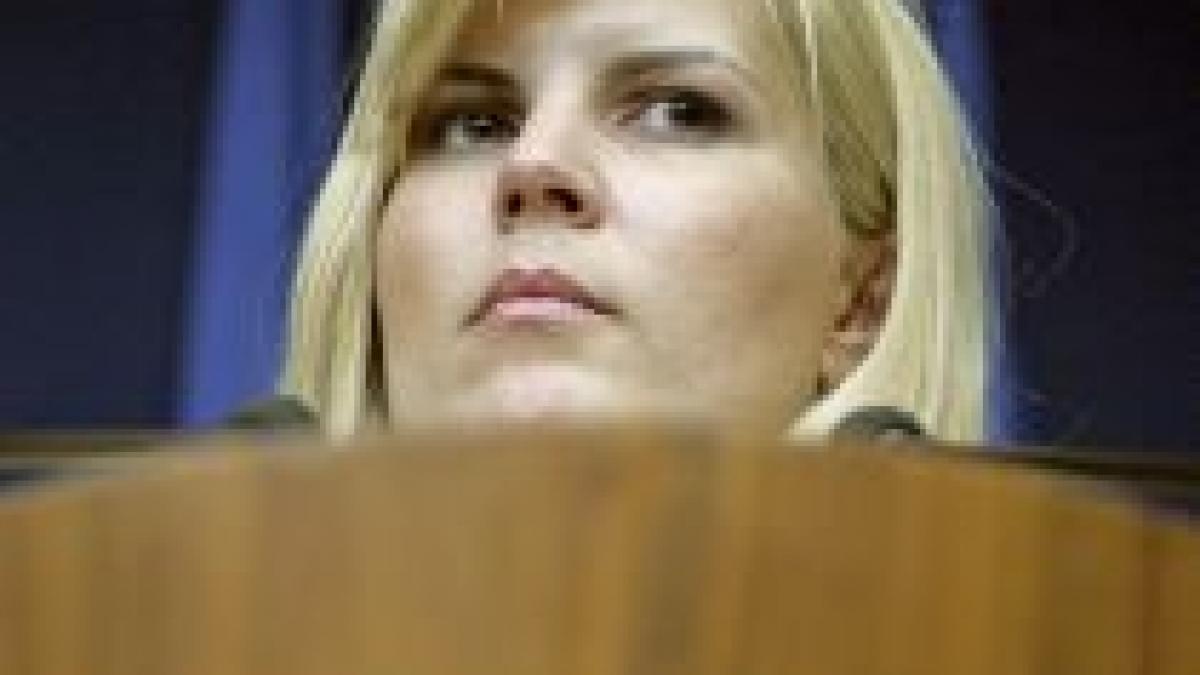 Elena Udrea: Sponsorizare de 1500 de euro de la stat pentru cine face vacanţa în ţară

