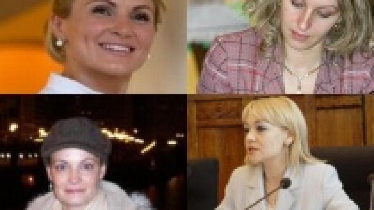 Consilierele premierului Emil Boc: trei blonde şi o şatenă (FOTO)