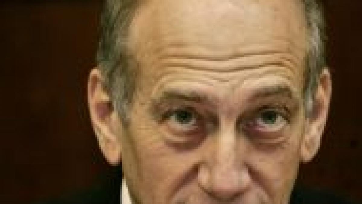 Ehud Olmert crede că Autoritatea Palestiniană trebuie să preia din nou controlul în Fâşia Gaza