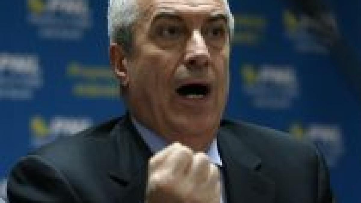 Tăriceanu: Obiectivul PNL - dislocarea lui Băsescu din funcţia de preşedinte

