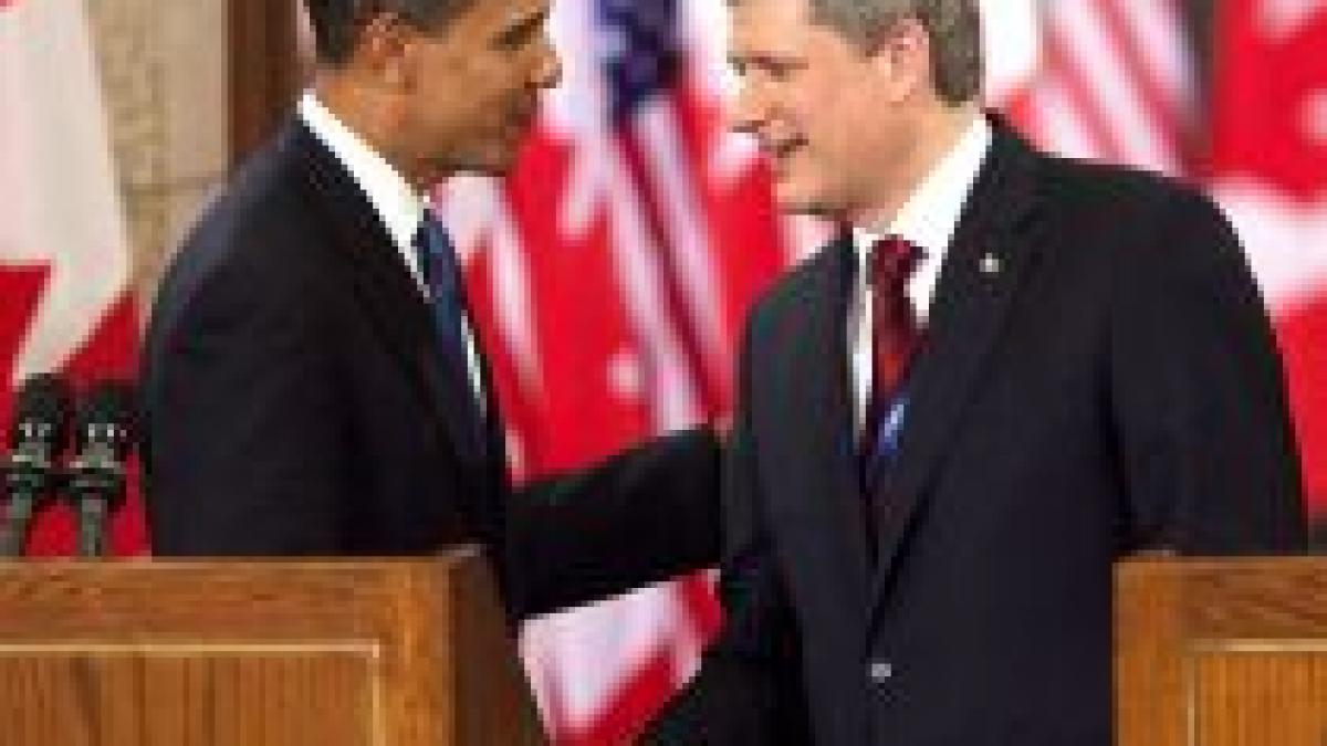 Barack Obama a efectuat, în Canada, prima sa vizită externă în calitate de preşedinte