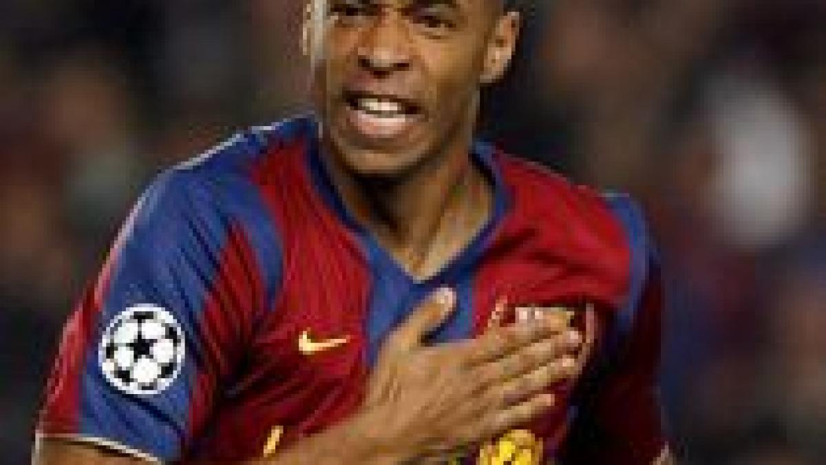 Thierry Henry a ajuns la 50 de goluri marcate în Liga Campionilor în partida cu Olympique Lyon