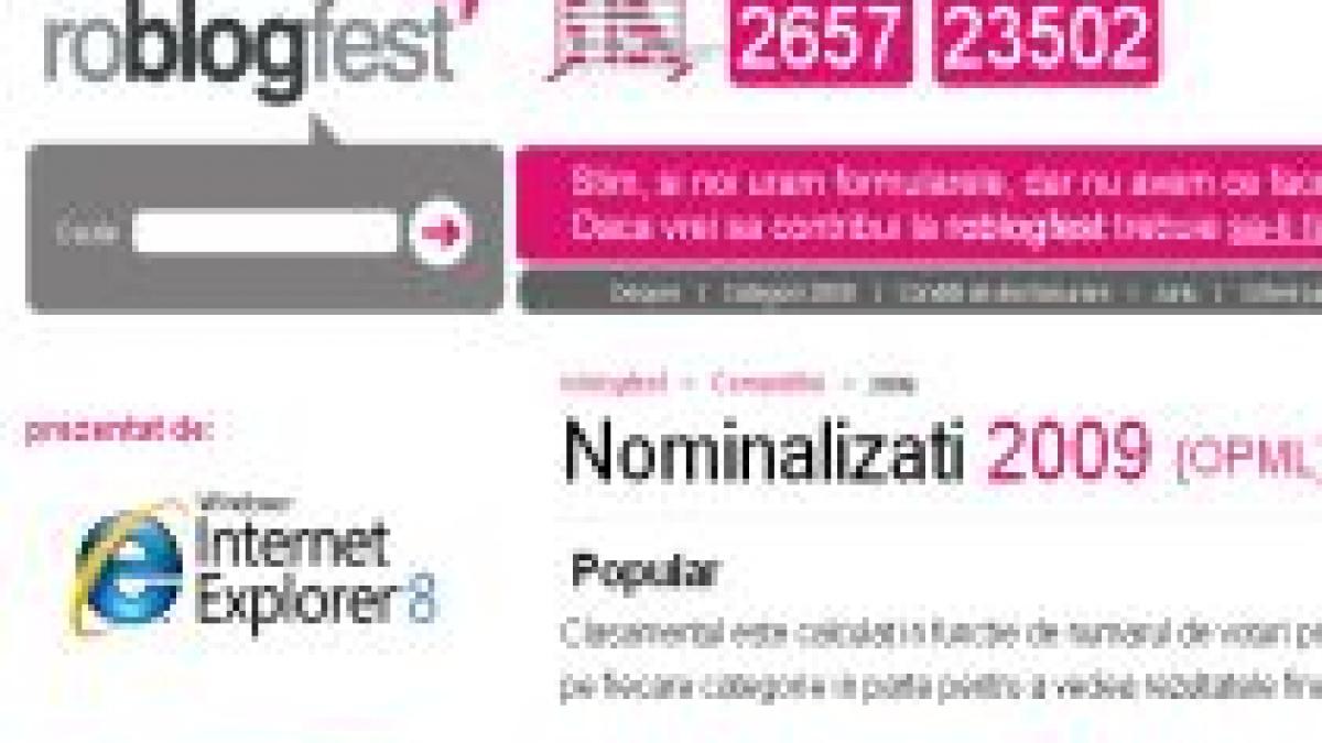 Premiile blogosferei româneşti. Vezi câştigătorii RoBlogfest 2009