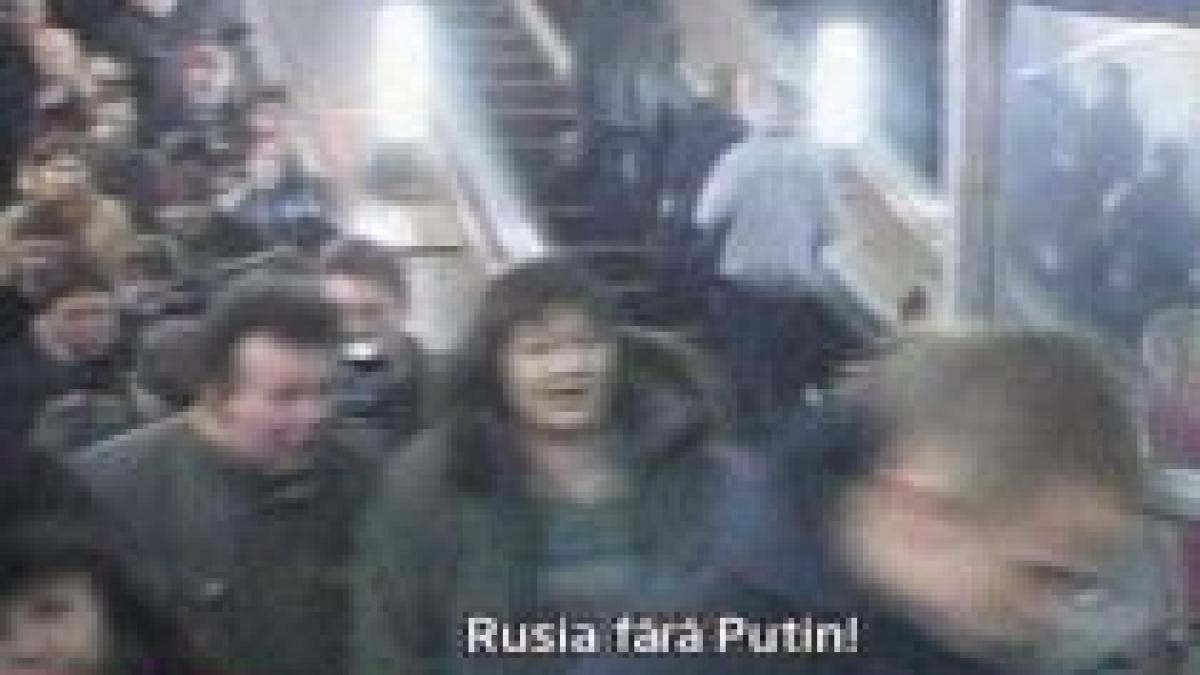 Rusia. Opoziţia a organizat un protest anti Putin, la metrou