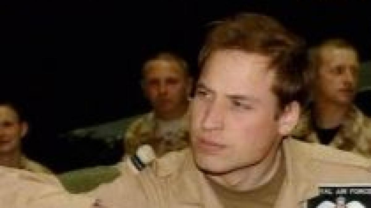 Prinţul William al Marii Britanii vrea să lupte în Afganistan