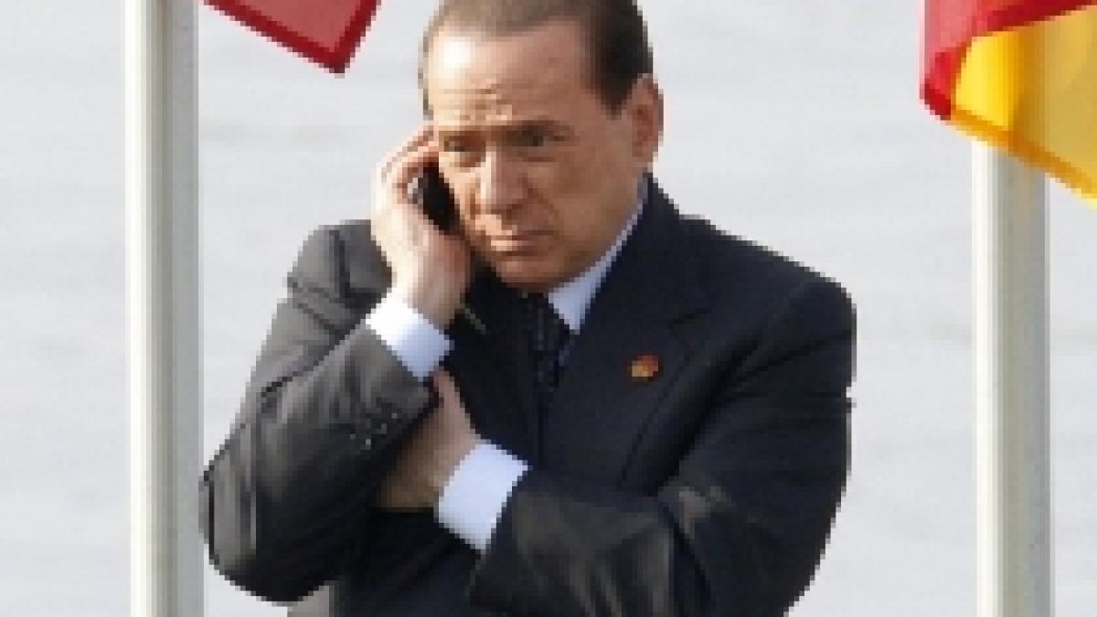 Silvio Berlusconi, supărat pe jurnalişti: ?Să vă duceţi la dracu!?