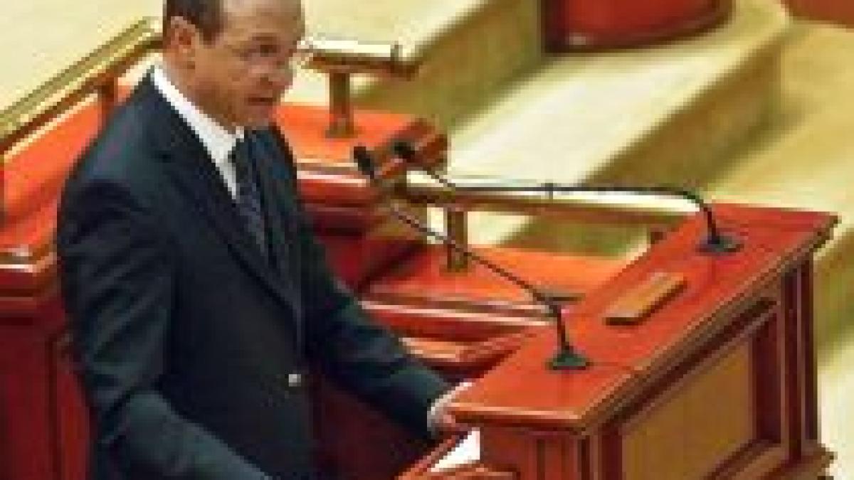 Traian Băsescu, discurs despre Moldova, în Parlament: Nu vom tolera ca românii de peste Prut să fie umiliţi (VIDEO)