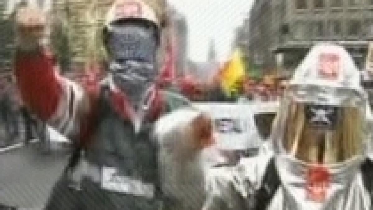 Manifestaţii violente în Belgia: Salariaţii ArcelorMittal au protestat faţă de măsurile anticriză (VIDEO)