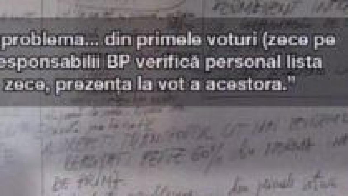 Tablă uitată neştearsă: PDL a avut ordin să-i asigure voturi Elenei Băsescu (FOTO)