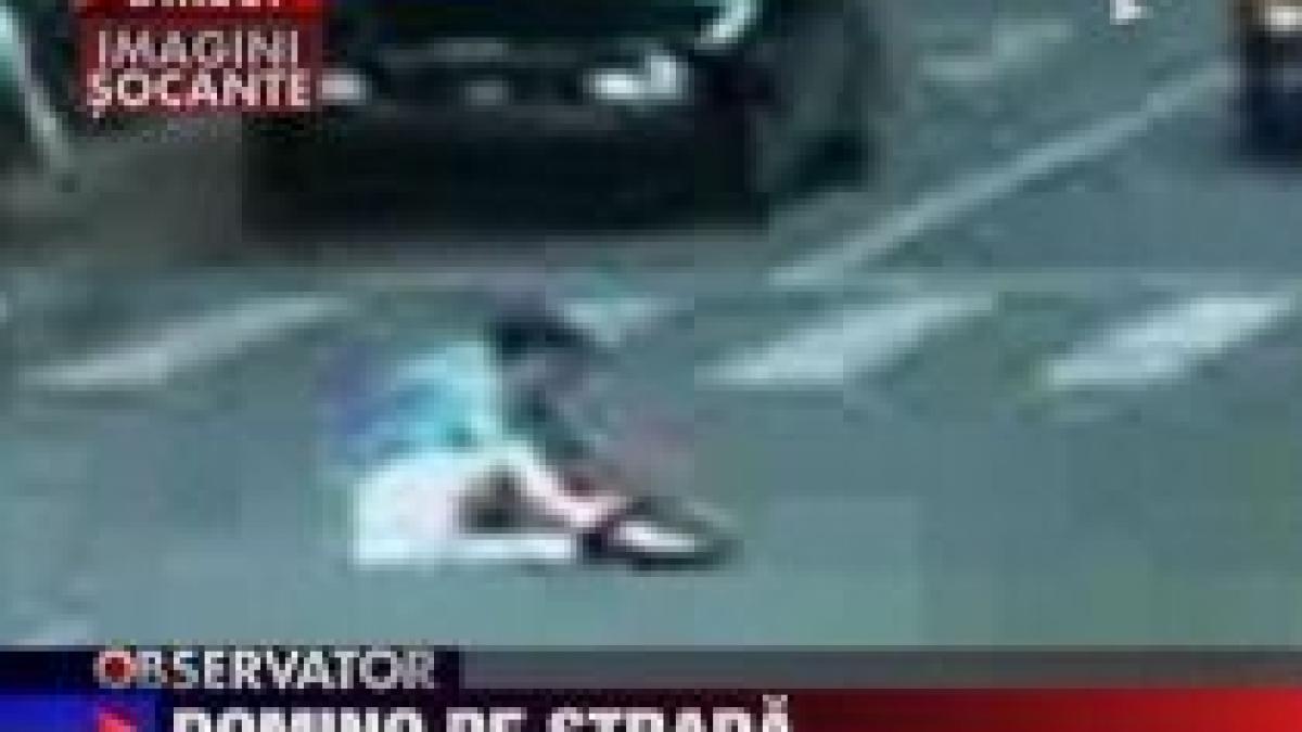 Accident bizar pe o trecere de pietoni din Iaşi. O femeie a fost rănită (VIDEO)