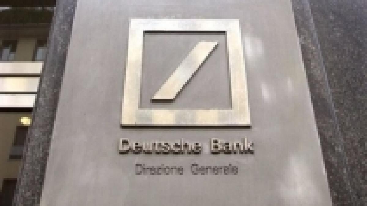 Deutsche Bank îşi pregăteşte intrarea în România prin sucursala locală a RBS 