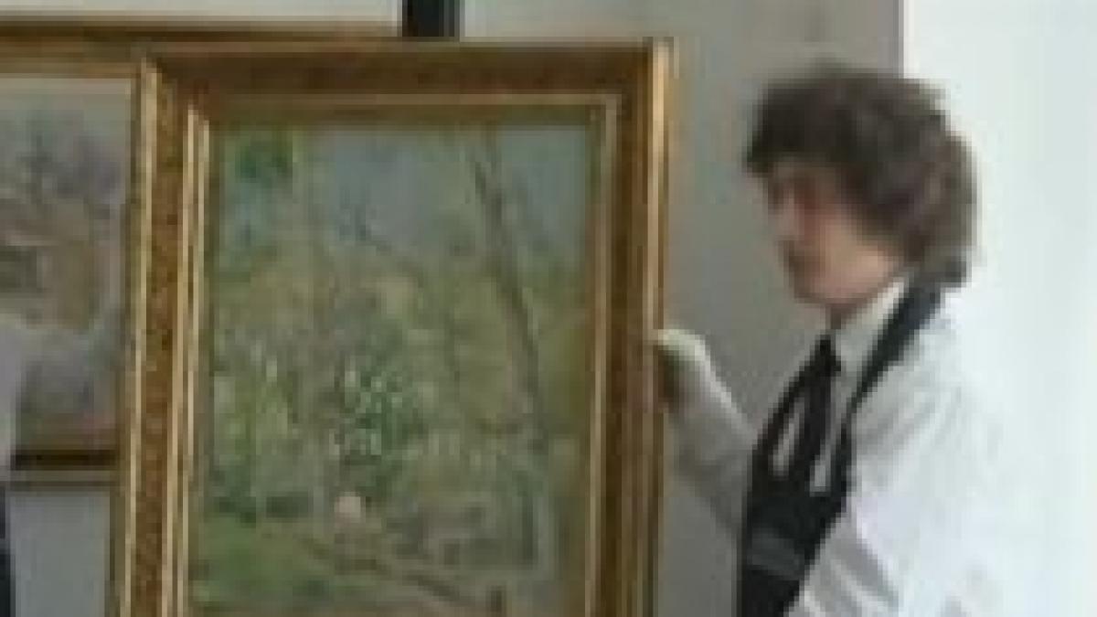 "Tăietorul de Lemne" al lui Camile Pissarro, cel mai scump tablou scos la licitaţie în România (VIDEO)