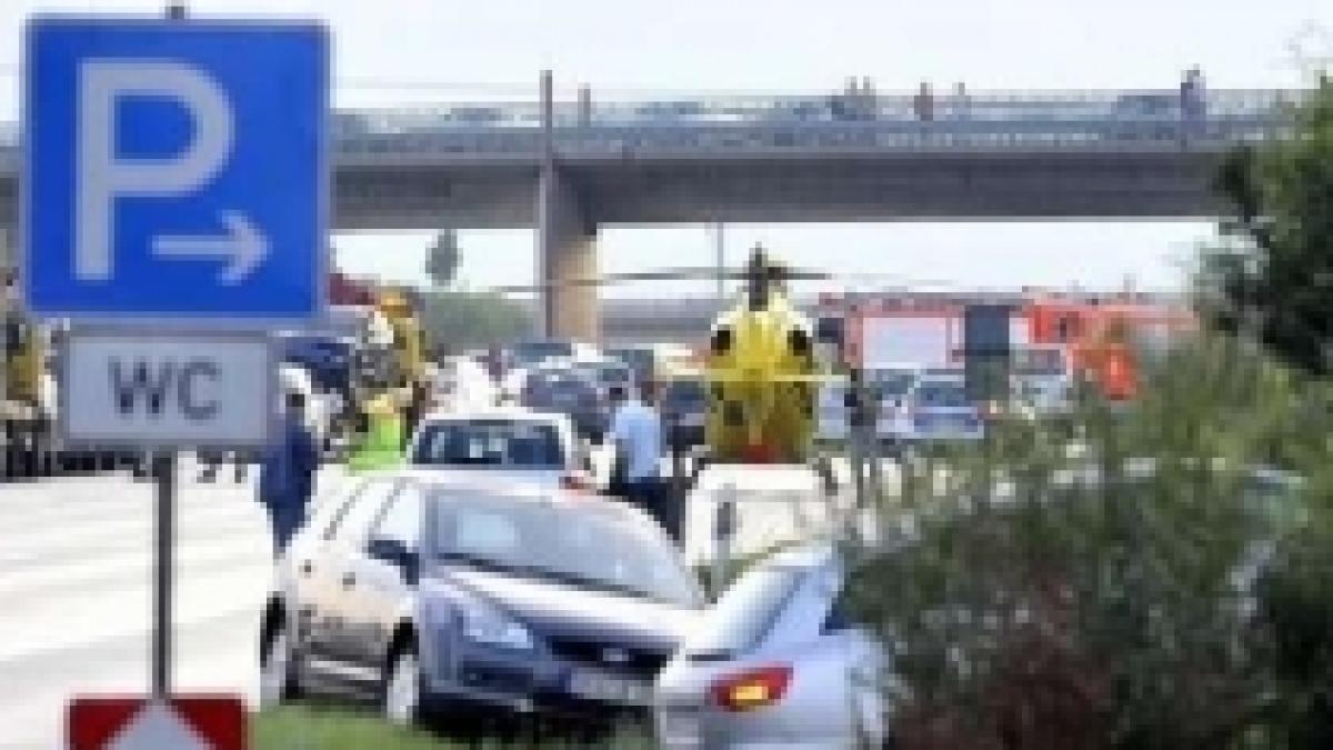 259 de vehicule implicate într-un uriaş carambol pe o autostradă din Germania (VIDEO)