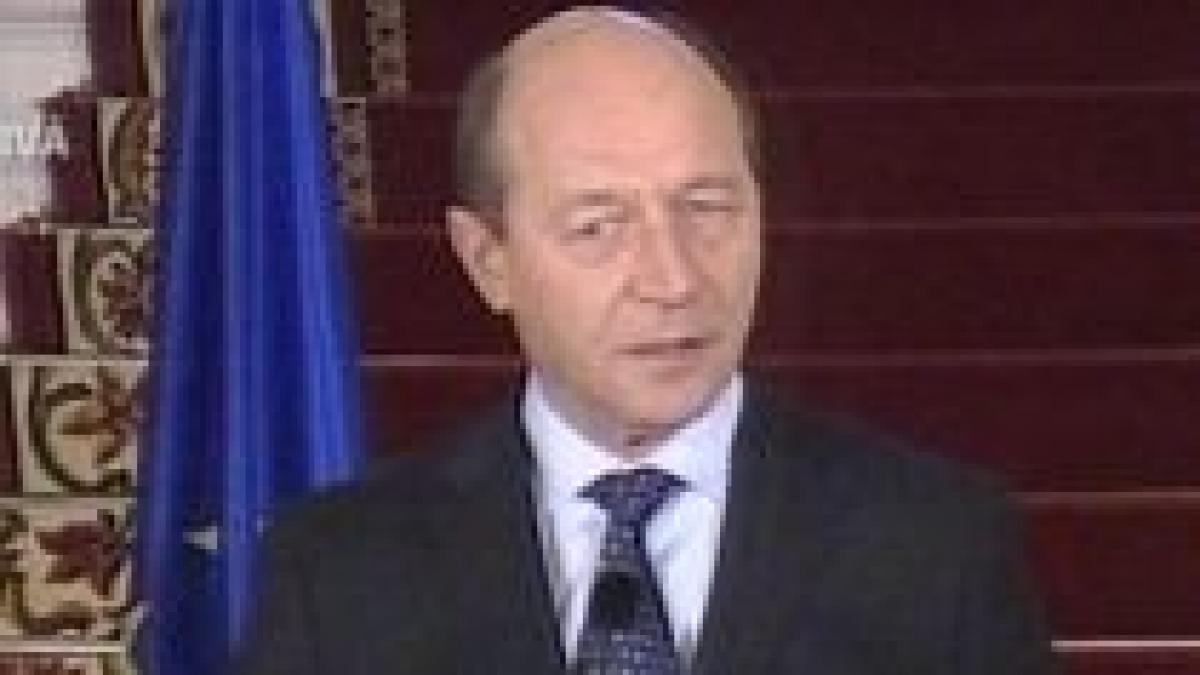 Traian Băsescu susţine o conferinţă de presă la ora 15:00