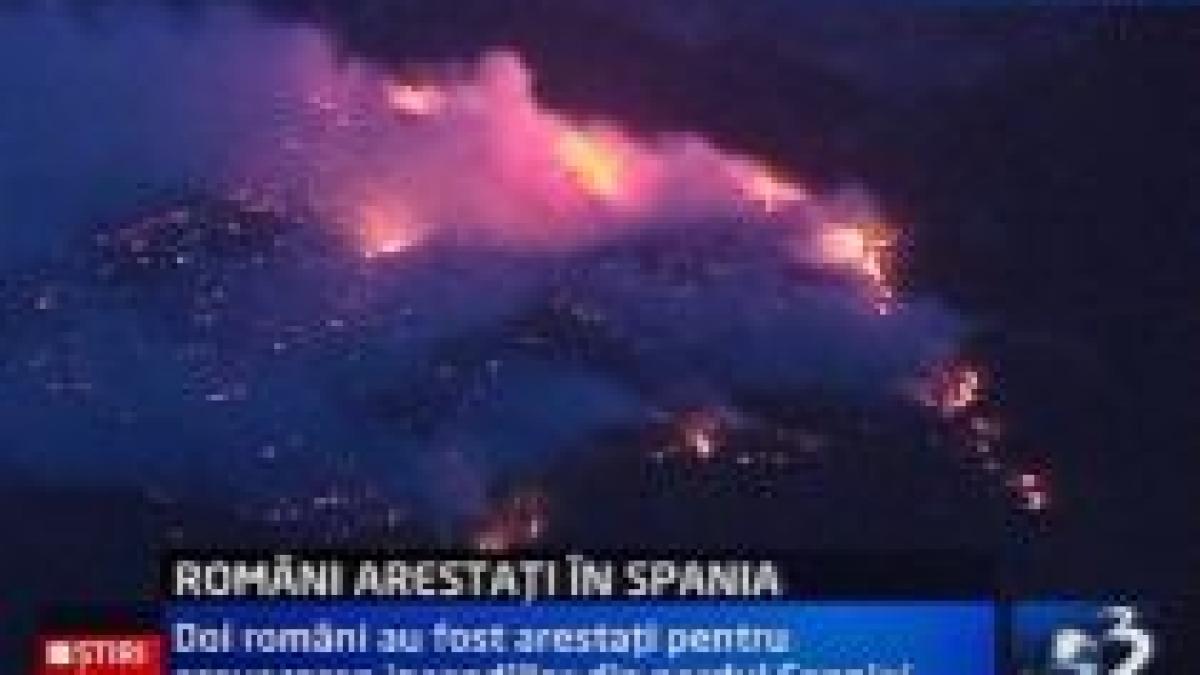 Doi români, arestaţi în Spania. Sunt bănuiţi că au provocat incendiile din nordul ţării