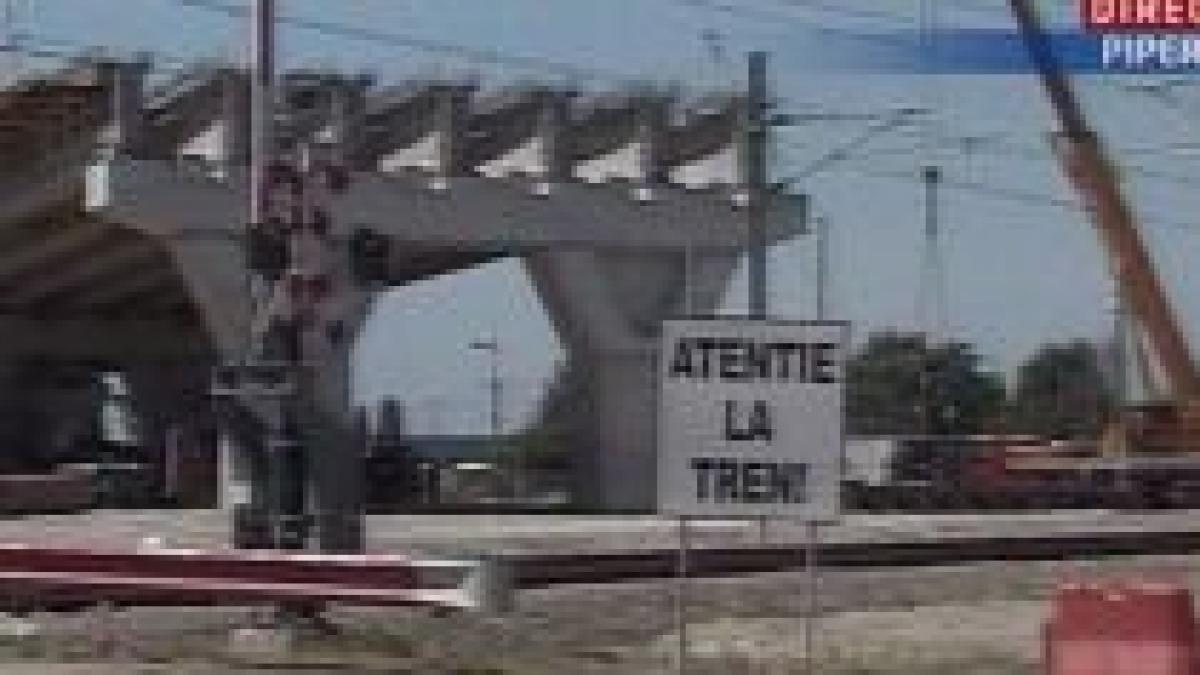 Trenurile spre mare vor avea întârzieri de o oră, până vineri, din cauza lucrărilor la pasajul Pipera-Tunari