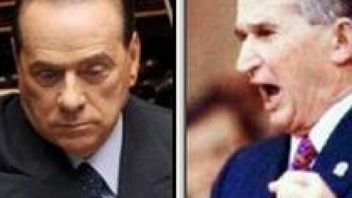 Berlusconi, comparat cu Ceauşescu de liderul opoziţiei din Italia