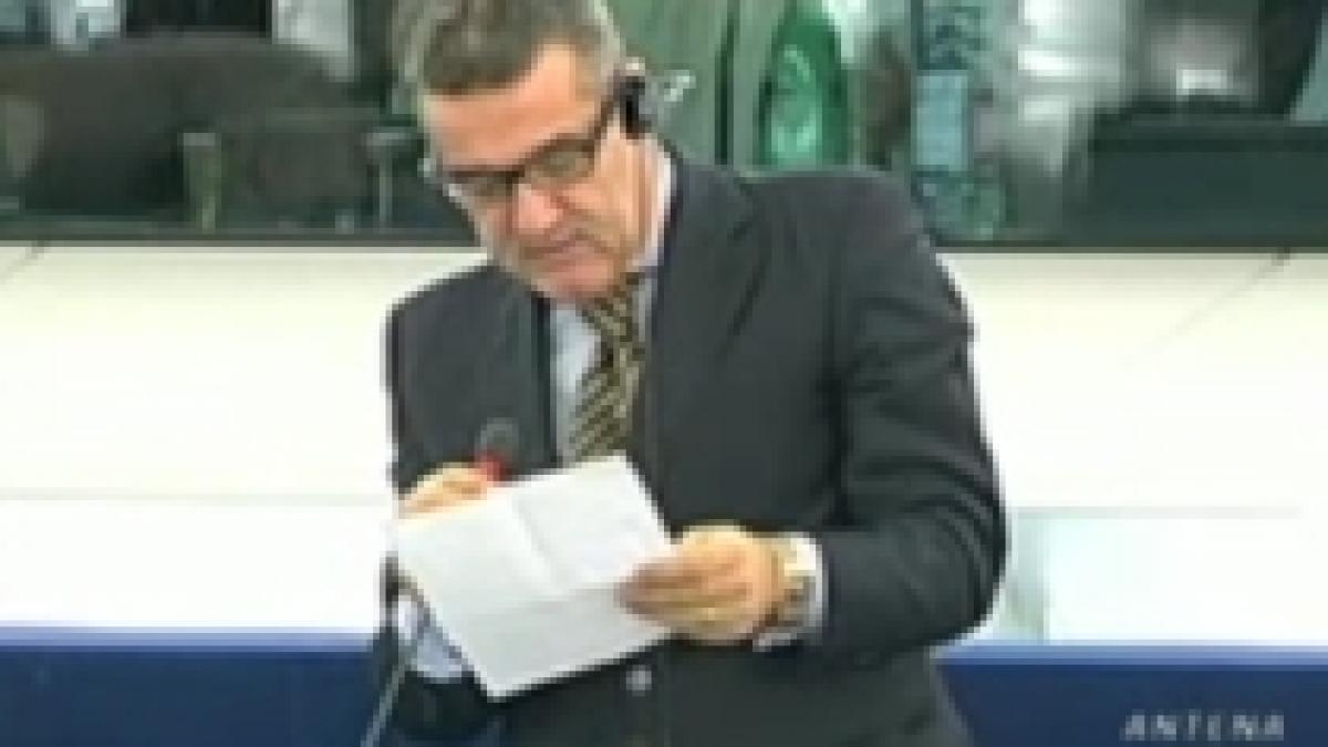 Gigi Becali, la primul discurs în Parlamentul European: A citit un text de 50 secunde (VIDEO)