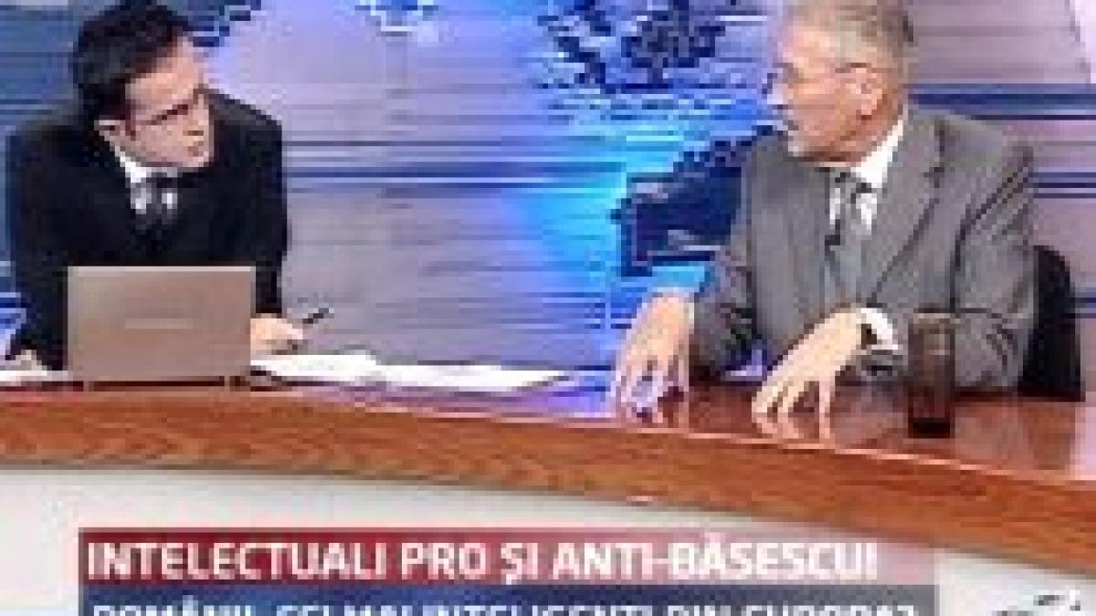 Intelectuali pro şi anti-Băsescu. Românii, cei mai inteligenţi din Europa?