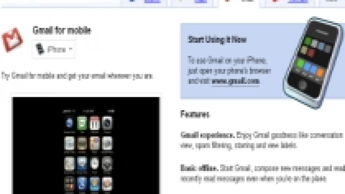 Google introduce Push Gmail pentru iPhone (VIDEO)