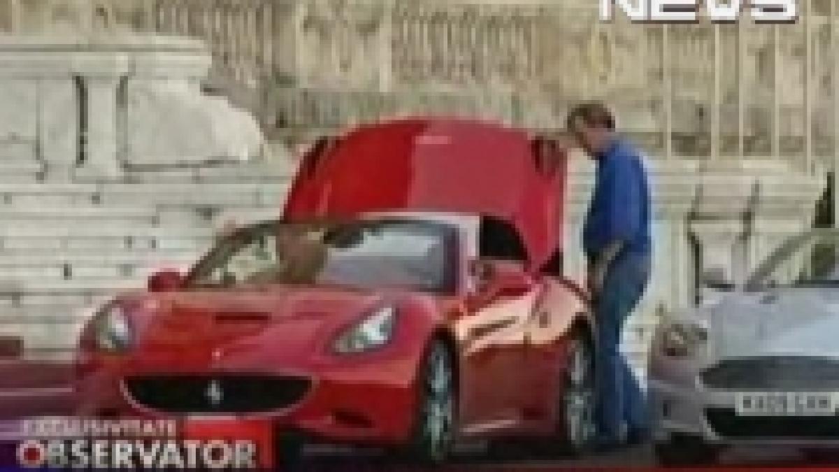 Imagini de la filmările echipei Top Gear, la Parlament (VIDEO)