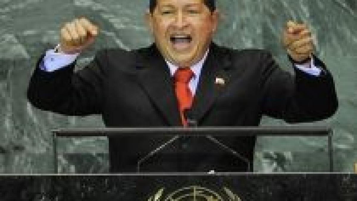 Hugo Chavez la Adunarea Generală ONU: ?Nu mai miroase a sulf. Miroase a speranţă? (VIDEO)