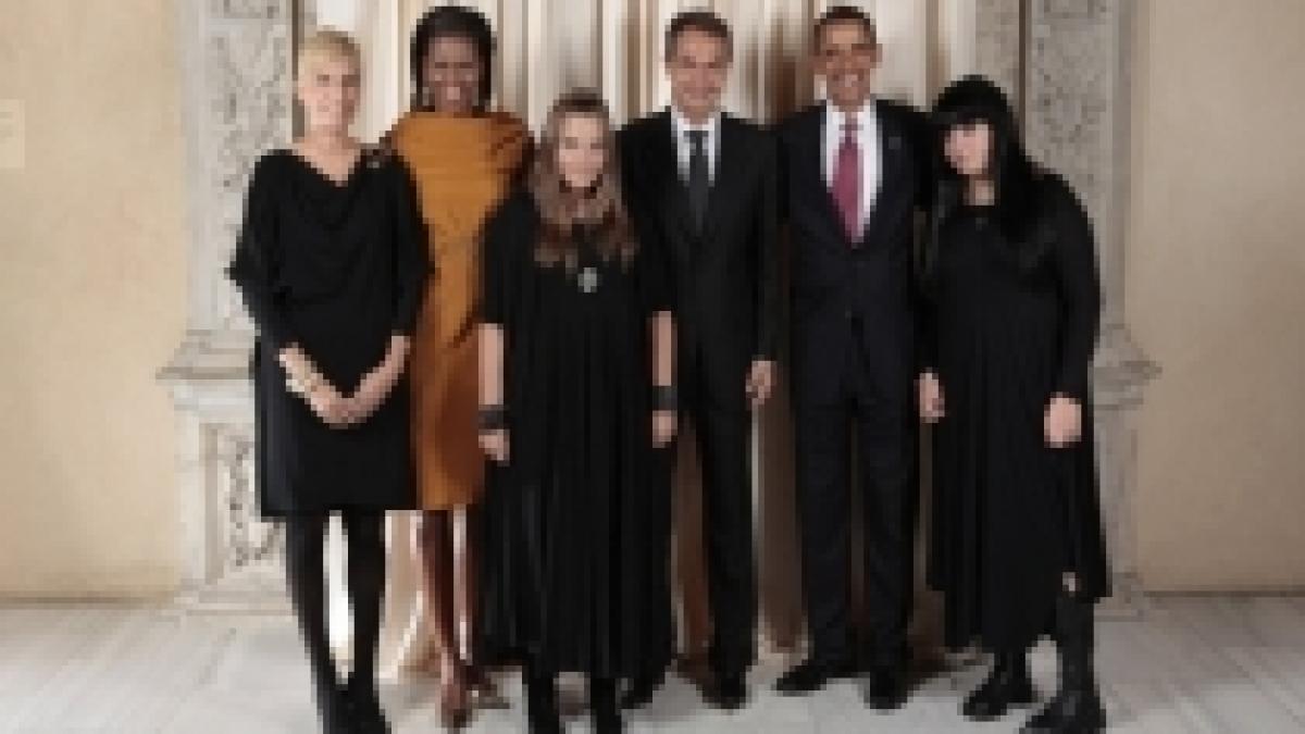 Fiicele "gotice" ale premierului spaniol, pozate alături de Barack Obama (FOTO)