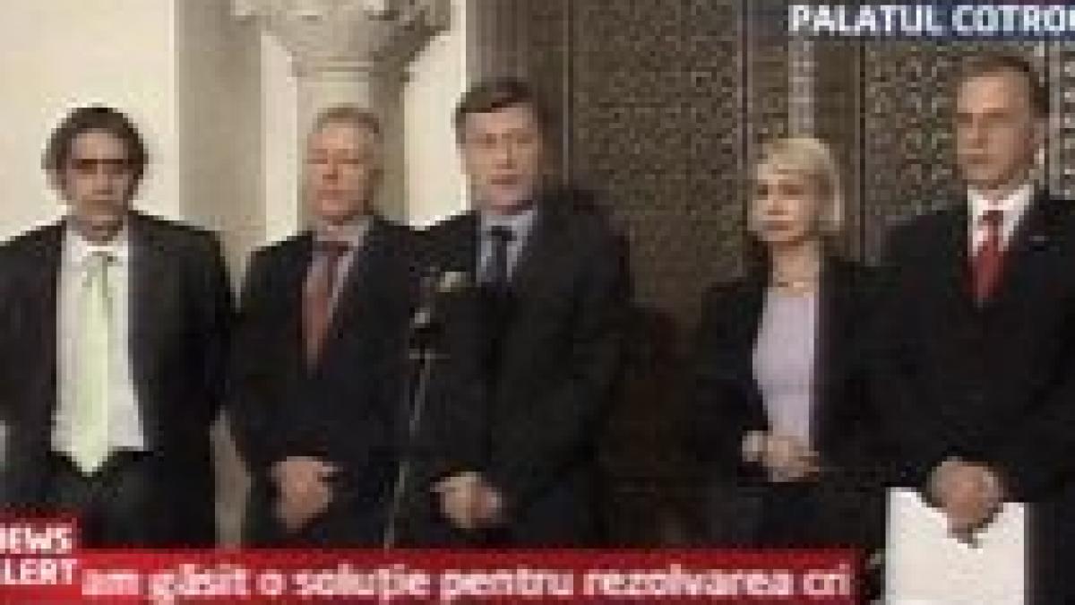 Eşec la consultări. Majoritatea parlamentară îl susţine în continuare pe Klaus Iohannis