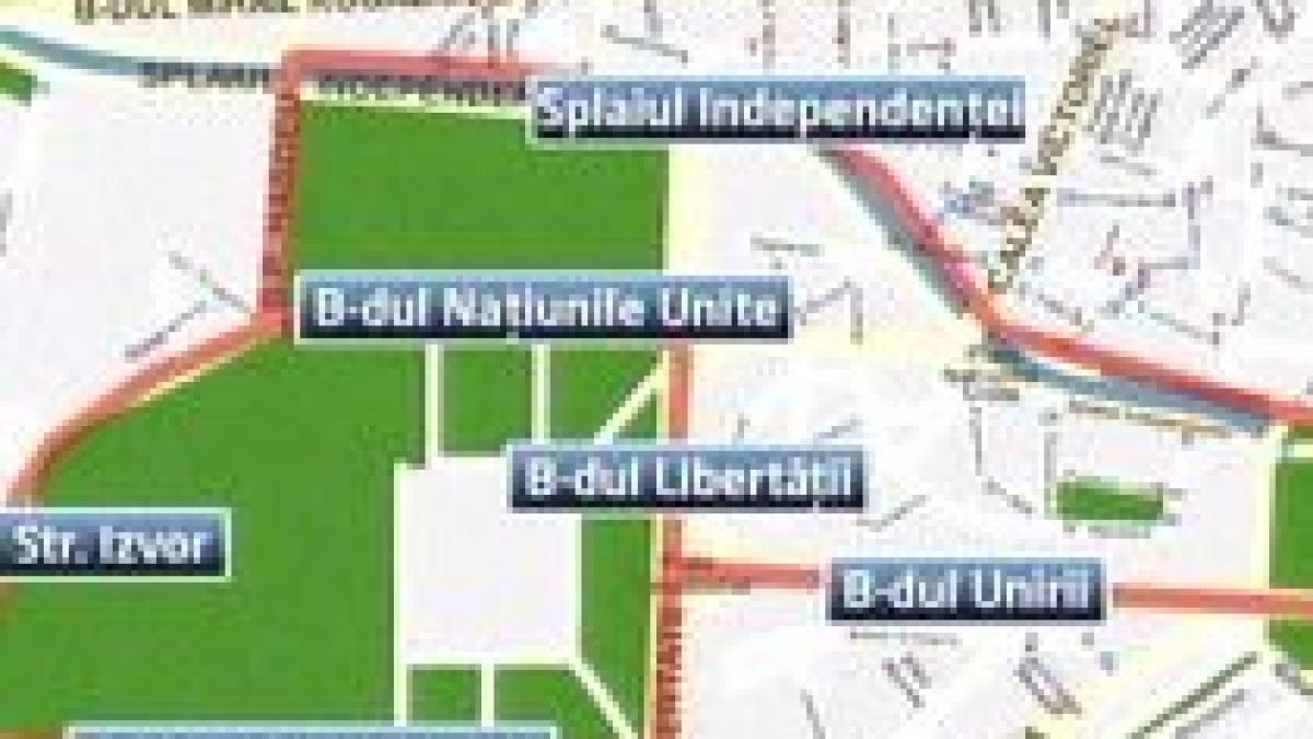 Traficul rutier, restricţionat duminică pe mai multe artere din Capitală