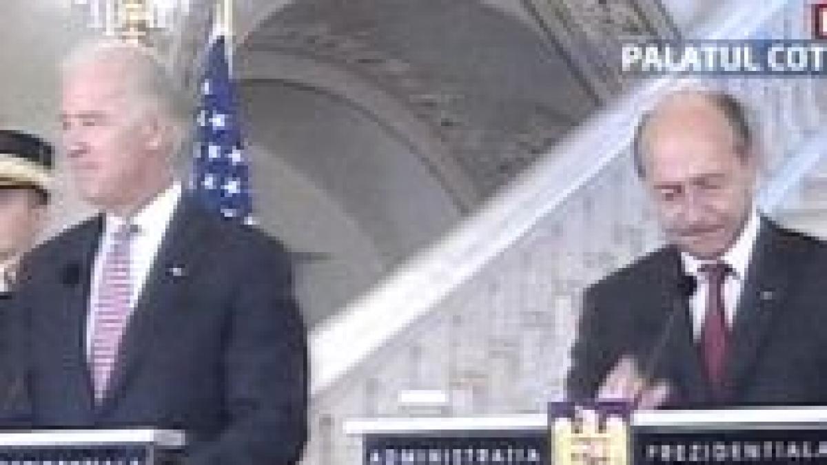 Traian Băsescu, după întâlnirea cu Joe Biden: Pacea şi securitatea nu sunt gratis, costă