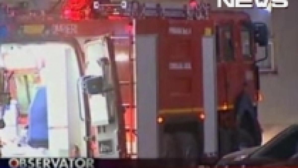 Incendiu la Spitalul Sfântul Luca din Capitală, după ce un pacient s-a jucat cu bricheta (VIDEO)