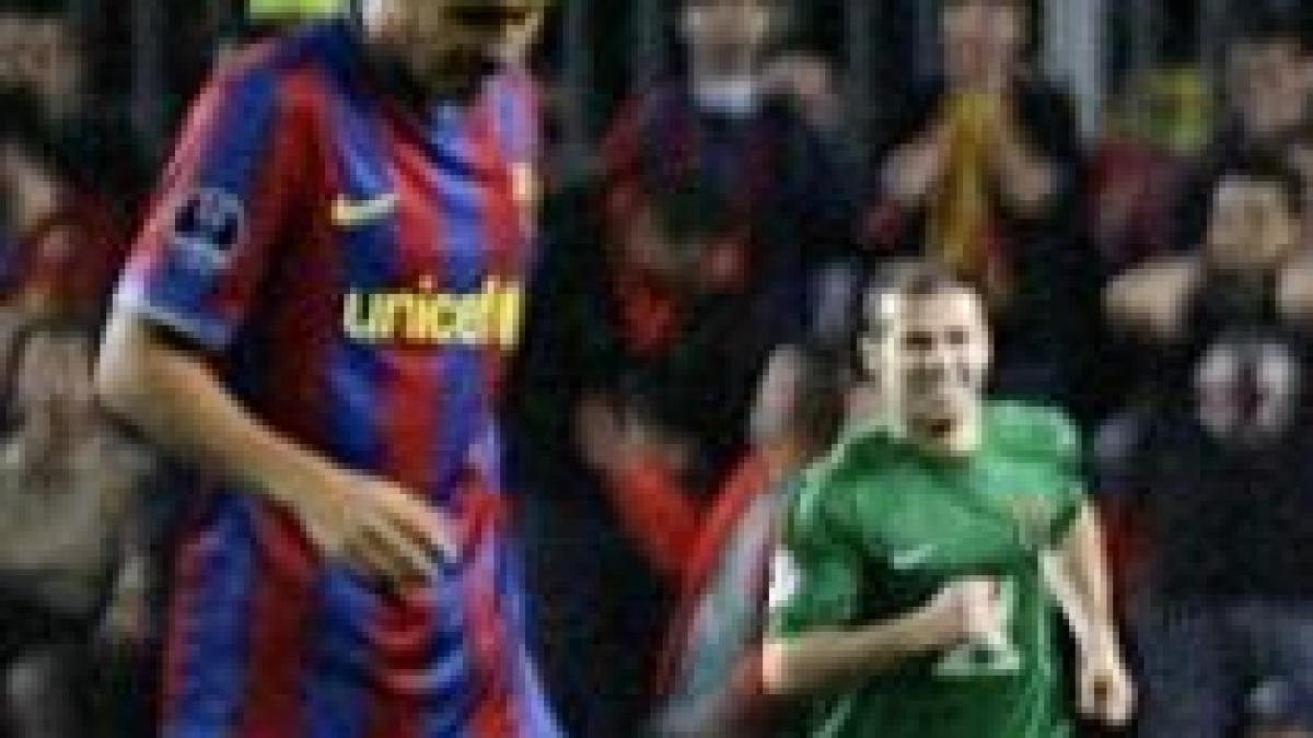 Grupa F. Inter câştigă la Kiev cu 2-1, cu goluri în minutele 86 şi 89. Rubin Kazan - Barcelona 0-0 (VIDEO)