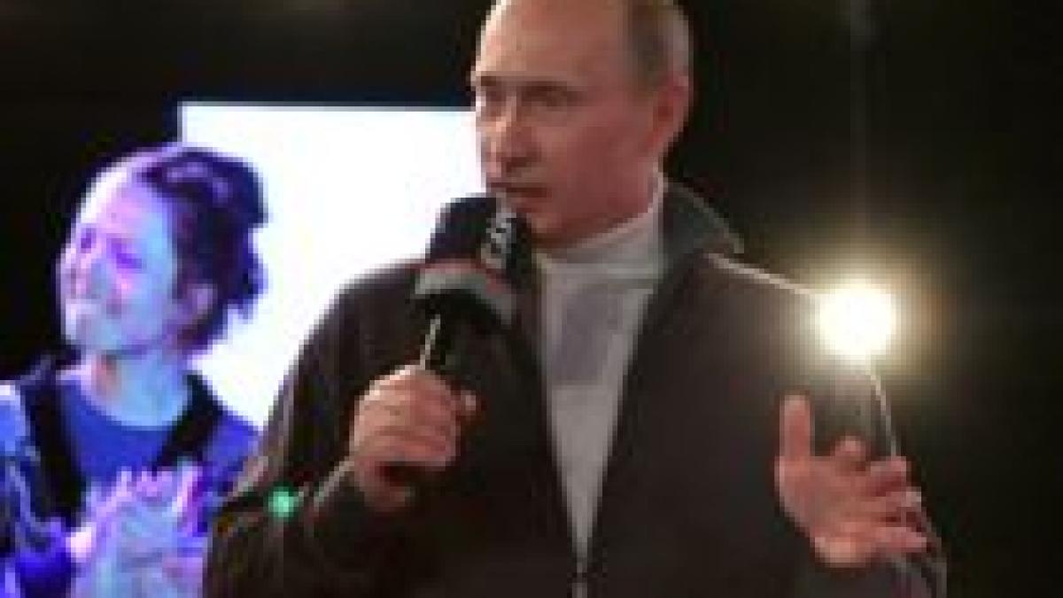 Vladimir Putin a elogiat muzica rap şi arta urbană într-o emisiune televizată 