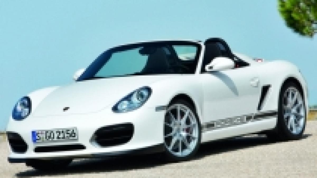 Boxster Spyder, cel mai uşor model din gama Porsche, lansat în decembrie la Los Angeles (FOTO)