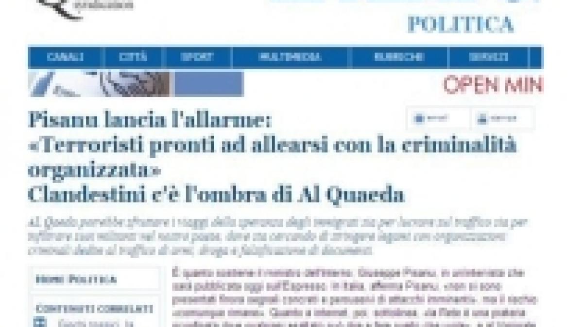 Românii din închisorile italiene ar putea fi trimişi acasă, de teamă să nu fie recrutaţi de al-Qaida