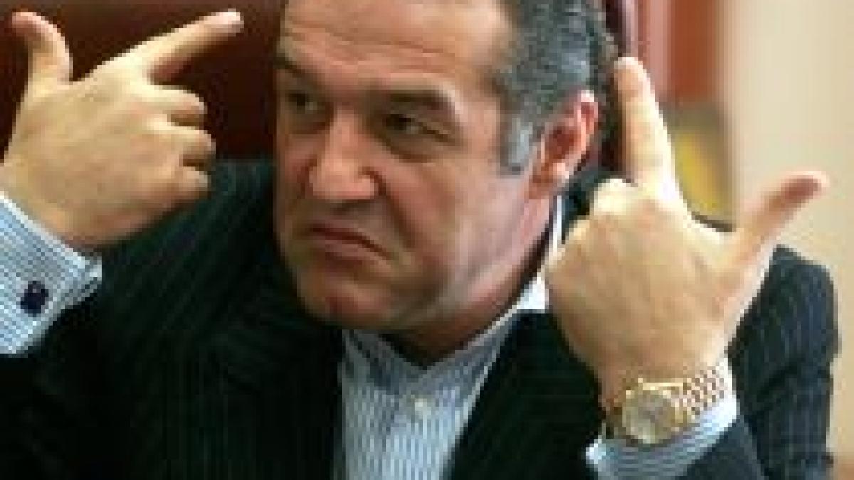 Gigi Becali îşi plăteşte datoria la cazinou în rate