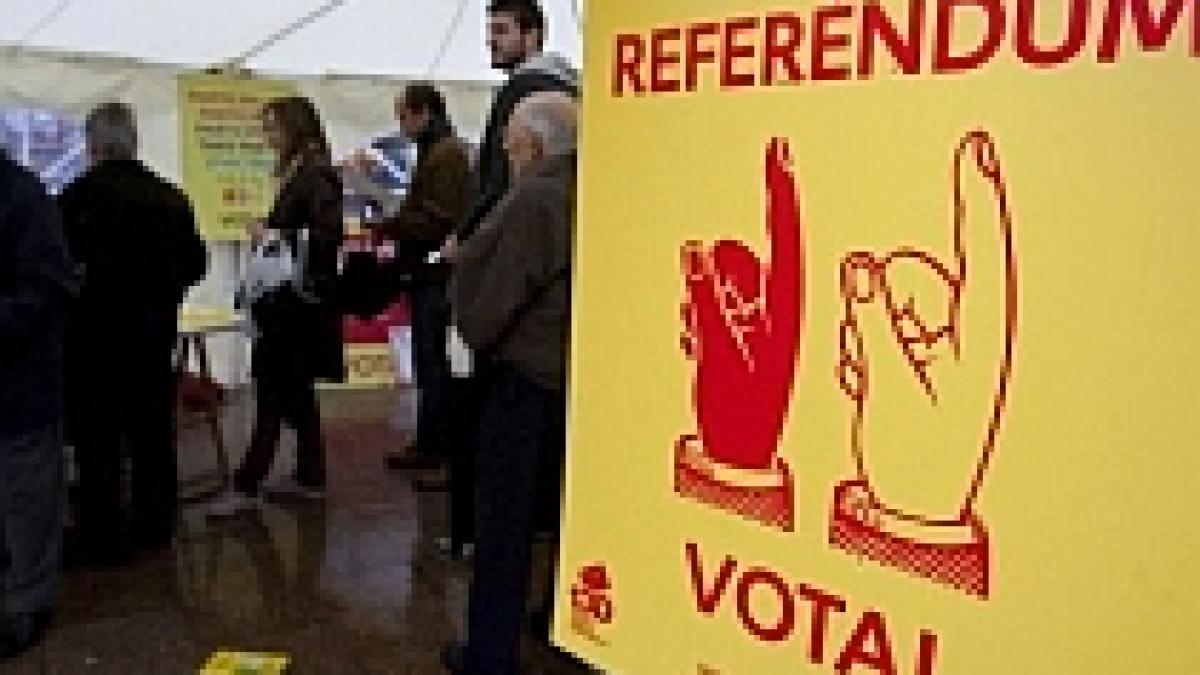 Referendum simbolic: Catalanii votează pentru independenţă
