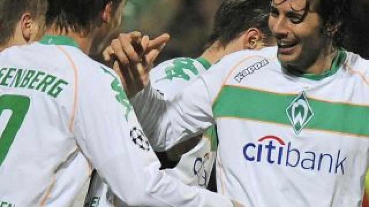 Grupa L. Werder îşi demonstrează supremaţia şi învinge cu 3-0 la Bilbao