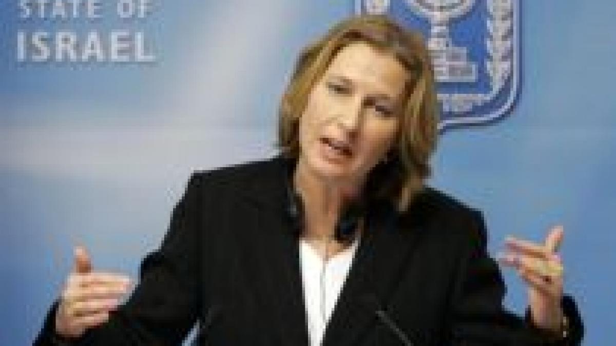 Israel acuză Londra pentru mandatul de arestare emis pe numele lui Tzipi Livni
