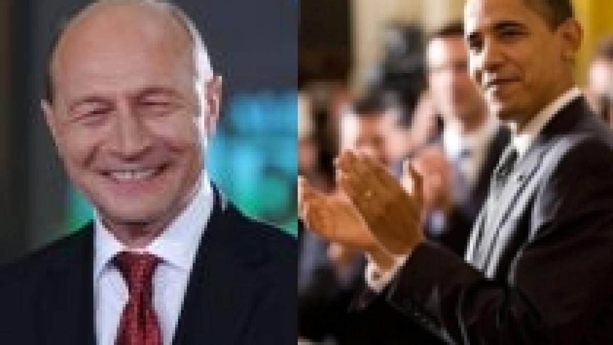 Traian Băsescu, felicitat de Barack Obama pentru realegerea în funcţie