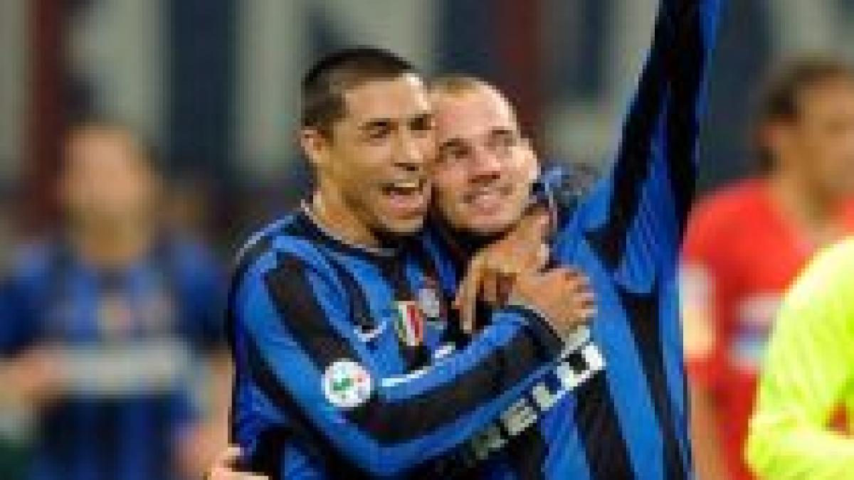 Inter, în sferturile Cupei Italiei după 1-0 cu Livorno. Sneijder loveşte din lovitură liberă (VIDEO)