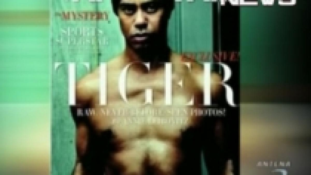 Tiger Woods, la bustul gol pe coperta revistei Vanity Fair (VIDEO)