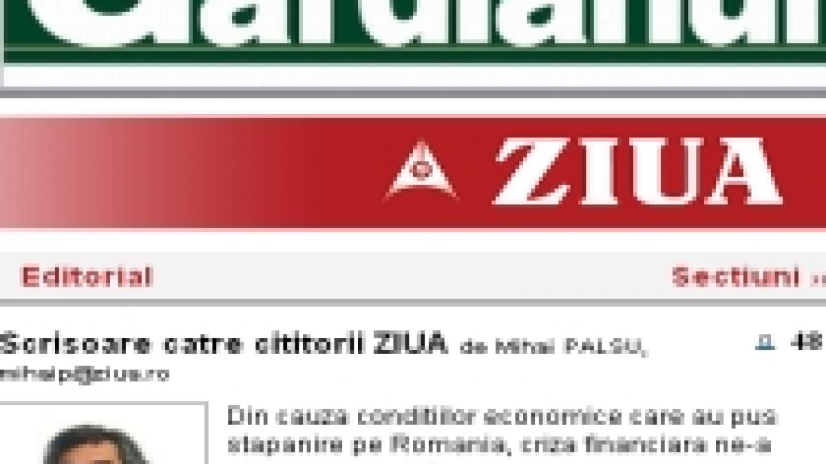 Ziarele Gardianul şi Ziua îşi suspendă apariţia în format tipărit