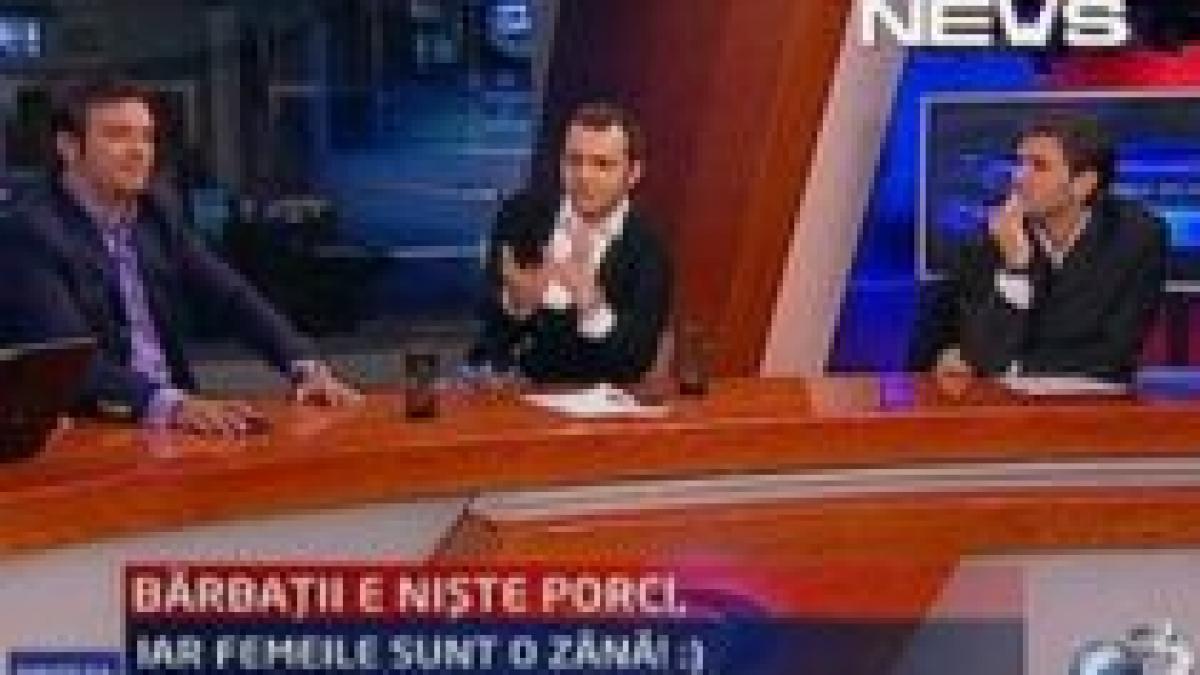 Războiul dintre sexe, la Sinteza Zilei: "E" bărbaţii nişte porci şi femeile "o" zână? (VIDEO)